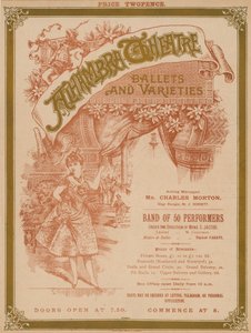 Anzeige für das Alhambra Theatre, Leicester Square, London von English School