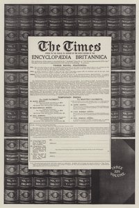 Werbung, Encyclopaedia Britannica (Gravur)