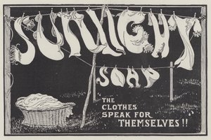 Werbung, Sunlight Soap (Gravur) von English School