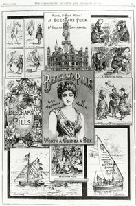 Werbung für Beechams Pills, die Rosenknospe der Gesundheit, 1890