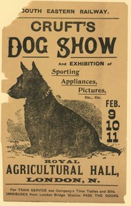 Werbung für die Crufts Hundeschau