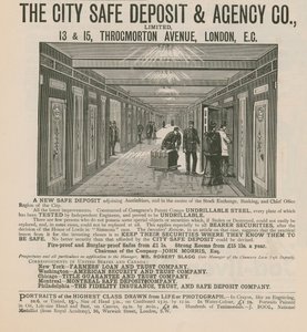 Anzeige für die City Safe Deposit & Agency Co Limited