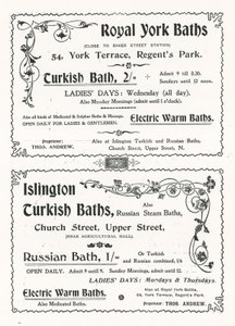 Werbung für die Royal York Baths von English School