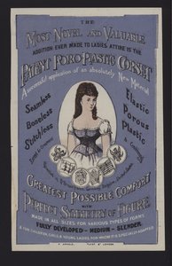 Werbung für das patentierte Poro-Plastic-Korsett von English School