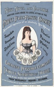 Anzeige für das patentierte Poro-Plastic Korsett von English School
