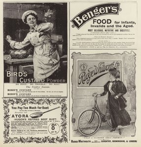 Werbeseite aus The Graphic Christmas Number 1896 von English School