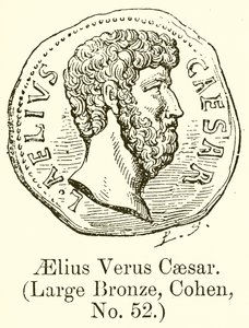 Aelius Verus Caesar (Große Bronze, Cohen, Nr. 52) von English School