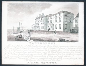 Albion Hotel, Visitenkarte des Inhabers, J Blake von English School