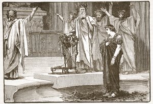Alexander im Tempel des Jupiter Ammon