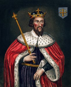 Alfred der Große (849-99), nach einem Gemälde in der Bodleian Gallery von English School
