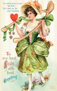 Amerikanische Valentinskarte von English School