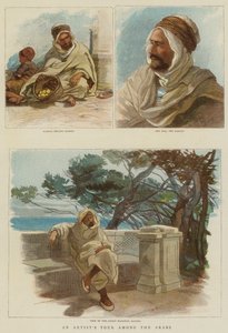 Eine Künstlerreise unter den Arabern (Farbstich)