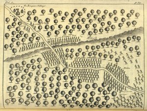 Ein Irokesendorf, 1703