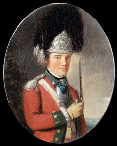 Ein Offizier der Grenadierkompanie, 63. Regiment zu Fuß, ca. 1775 von English School