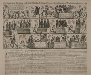 Eine antikatholische Prozession, 1680 von English School