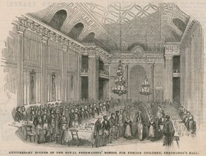 Jahresdinner der Royal Freemasons School für weibliche Kinder in der Freemasons Hall von English School
