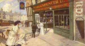 Eine andere Art von halb-offener Ladenfront, 1900