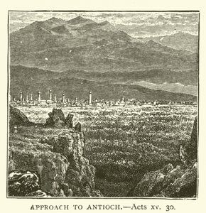 Zugang zu Antiochia (Apostelgeschichte, xv, 30) von English School