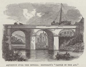 Aquädukt über den Irwell, Brindleys "Schloss in der Luft" (Gravur)