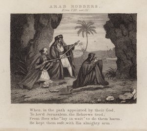 Arabische Räuber, Esra VIII, Vers 31 von English School