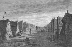 Arabisches Dorf in der Nähe von Port Said