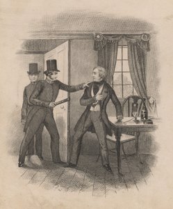 Verhaftung von Frederick George Manning (Gravur) von English School