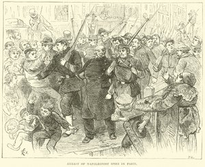 Verhaftung napoleonistischer Spione in Paris, Oktober 1870
