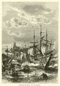 Ankunft von Heinrich VIII. in Frankreich
