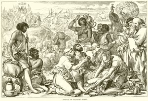 Ankunft von Salomons Flotte von English School
