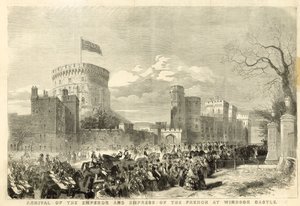 Ankunft des Kaisers und der Kaiserin der Franzosen im Windsor Castle