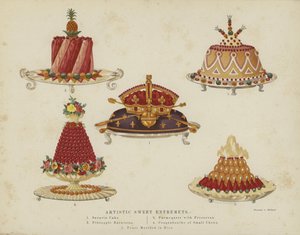 Künstlerische süße Entremets
