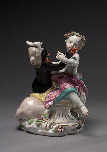 Asien und Afrika, hergestellt von der Chelsea Porcelain Factory, ca. 1760 von English School