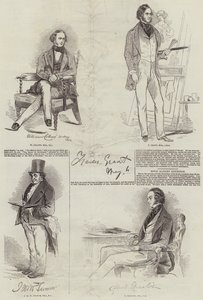 Mitglieder der Royal Academy (Stich) von English School