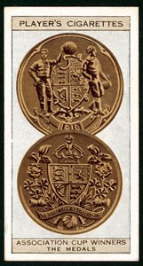Association Cup Gewinner, Die Medaillen (Lithografie) von English School