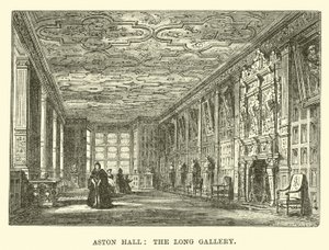 Aston Hall, die Lange Galerie von English School