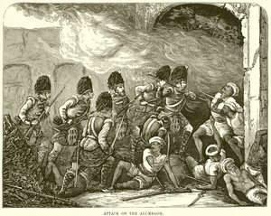 Angriff auf den Alumbagh von English School