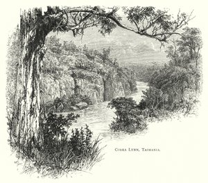 Australien: Corra Lynn, Tasmanien (Gravur)