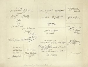 Autogramme von dramatischen Dichtern
