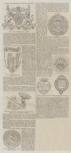 Abzeichen und Wahlsprüche der Prinzen von Wales (Stich) von English School