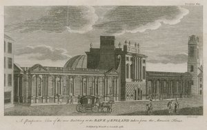 Bank of England, Westflügel hinzugefügt von Sir Robert Taylor, 1783 von English School