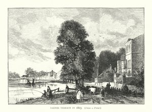 Barnes Terrasse im Jahr 1823