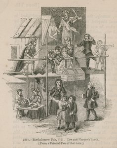 Bartholomäus-Jahrmarkt, 1721; Lee und Harpers Bude