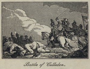 Schlacht von Culloden (Stich) von English School