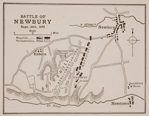 Schlacht von Newbury, 20. September 1643 von English School