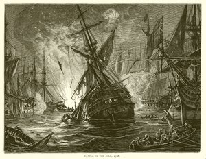 Schlacht am Nil, 1798 von English School