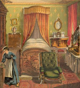 Schlafzimmer mit Putzfrau