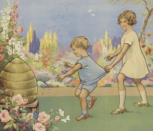 Bienenstock in einem Garten