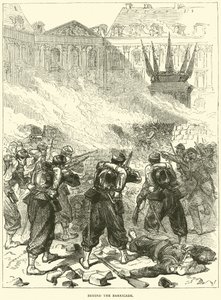 Hinter der Barrikade, April 1871 von English School