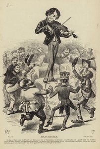 Benjamin Disraeli in Manchester von English School