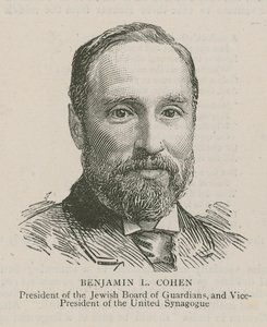 Benjamin L. Cohen, Präsident des jüdischen Vormundschaftsrates und Vizepräsident der United Synagogue